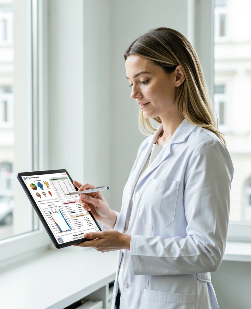 Ernährungswissenschaftler bei der Arbeit